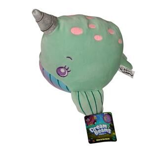 Dream Beams Glow In The Dark Nickie The Narwhal 8" Happy Line Stuffed Animal